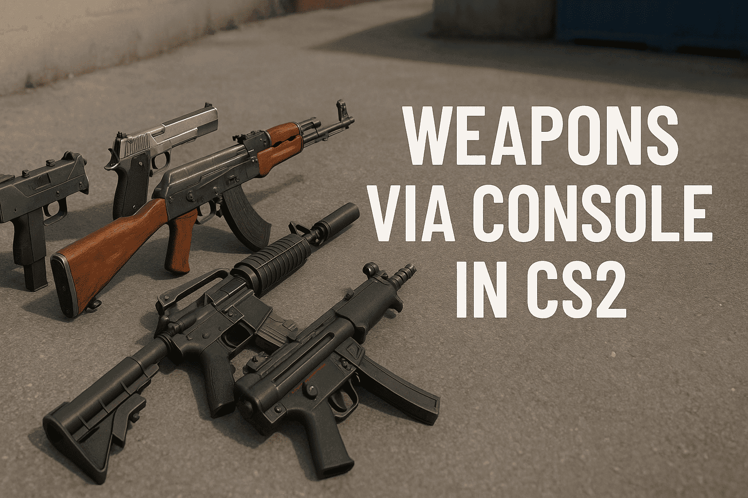 Jak dodawać broń przez konsolę w CS2