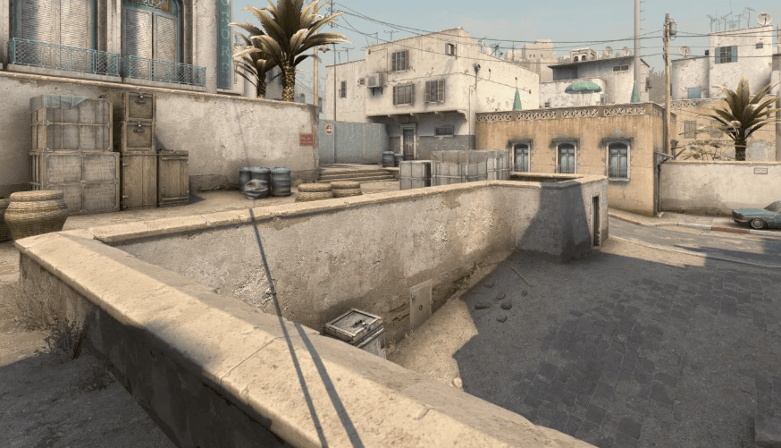 Обозначения ключевых позиций на карте Dust2 в CS2
