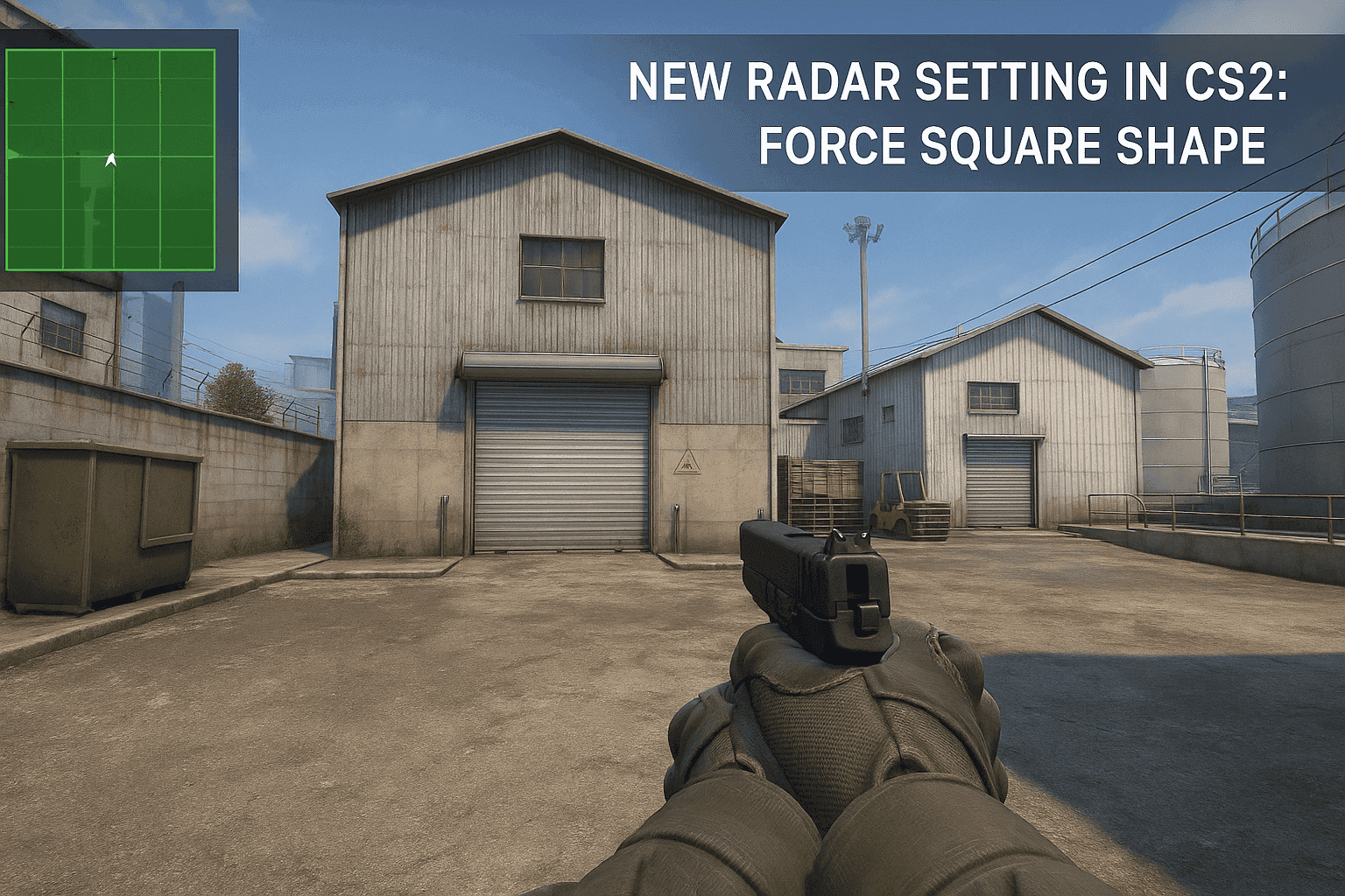 Новая настройка радара в CS2: Force Square Shape